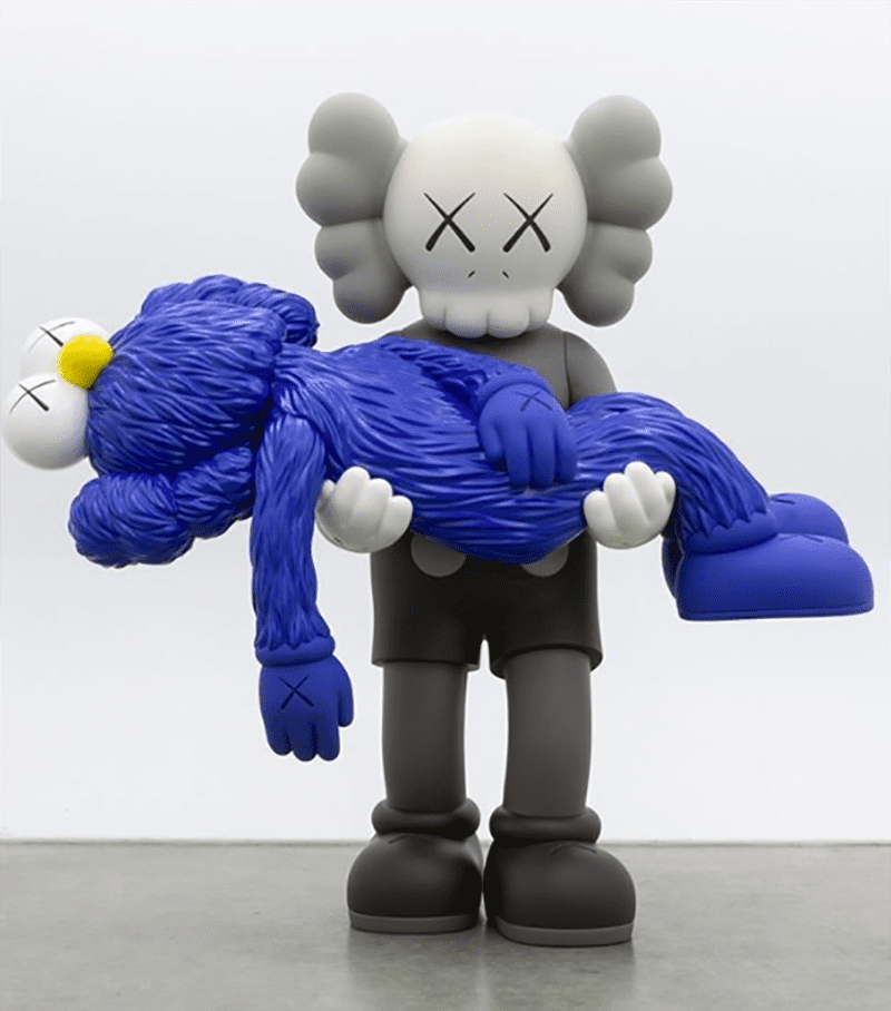 Kaws 的雕塑。 ?Kaws 通過(guò) Instagram